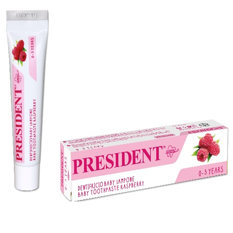 President Baby Toothpaste Rasberry Flavour ( X8 Packs)